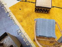 Load image into Gallery viewer, Yellow Moroccan rugs - Handmade Beni Ourain style - Berber carpet - Large authentic Moroccan carpet - Teppich marokko
