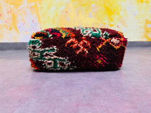 Load image into Gallery viewer, Moroccan floor cushion - Kilim pouf - Handmade from Boujad carpet - Moroccan Berber floor cushion - Seat cushion - armchair - sofa pillow
