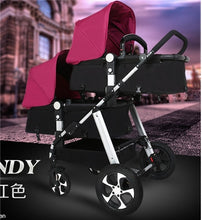 Load image into Gallery viewer, RU free shipping !Twins baby stroller black light baby stroller Multifunction double baby stroller Aluminum alloy  prams
