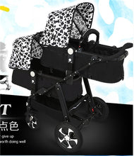 Load image into Gallery viewer, RU free shipping !Twins baby stroller black light baby stroller Multifunction double baby stroller Aluminum alloy  prams