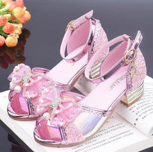 Load image into Gallery viewer, Summer Children girls Crystal bling bead shoes Girls princess Shoes dance Shoes 4colors 26-37 TX01
