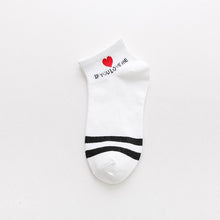 Load image into Gallery viewer, Women Daily Socks Harajuku Korea Japanese Cotton Kitten Flame Ulzzang Socks Men Chinese Cactus Gun Shark Alien Christmas Socks