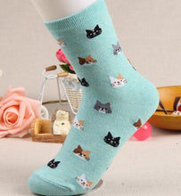 Load image into Gallery viewer, Jeseca 2019 Autumn Women Socks Cartoon Animal Cute Cat Sock for Girls Winter Thick Warm Cotton Sock for Ladies Christmas Gifts