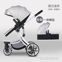 Load image into Gallery viewer, Free Shipping 2019 New 2 in 1 Baby Stroller High Landscape Carriage double-sided newborn car Similar to Aulon babyfond