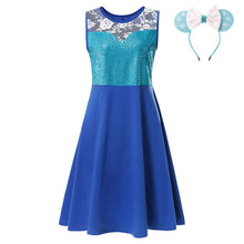 Load image into Gallery viewer, S-M-L-XL-XXL Princess Dress Adult Elsa Anna Belle Mommy Ariel Rapunzel Frocks Minnie Bo Peep Maleficent Role Play Party Clothing