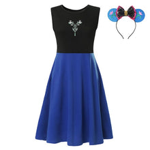 Load image into Gallery viewer, S-M-L-XL-XXL Princess Dress Adult Elsa Anna Belle Mommy Ariel Rapunzel Frocks Minnie Bo Peep Maleficent Role Play Party Clothing