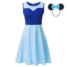 Load image into Gallery viewer, S-M-L-XL-XXL Princess Dress Adult Elsa Anna Belle Mommy Ariel Rapunzel Frocks Minnie Bo Peep Maleficent Role Play Party Clothing