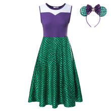 Load image into Gallery viewer, S-M-L-XL-XXL Princess Dress Adult Elsa Anna Belle Mommy Ariel Rapunzel Frocks Minnie Bo Peep Maleficent Role Play Party Clothing