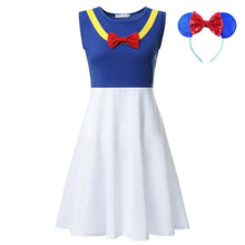 Load image into Gallery viewer, S-M-L-XL-XXL Princess Dress Adult Elsa Anna Belle Mommy Ariel Rapunzel Frocks Minnie Bo Peep Maleficent Role Play Party Clothing