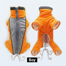 Load image into Gallery viewer, Winter Overalls for Dogs Warm Waterproof Pet Jumpsuit Trousers Male/ Female Dog Reflective Small Dog Clothes Puppy Down Jacket