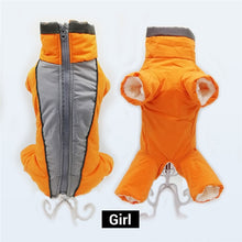 Load image into Gallery viewer, Winter Overalls for Dogs Warm Waterproof Pet Jumpsuit Trousers Male/ Female Dog Reflective Small Dog Clothes Puppy Down Jacket