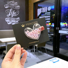 Load image into Gallery viewer, Pearl Liquid Gold Sand Baby Hair Clips In Baby Girls Sequin Heart crown Bling Bling Hairpins infant Headware Hair Accessories