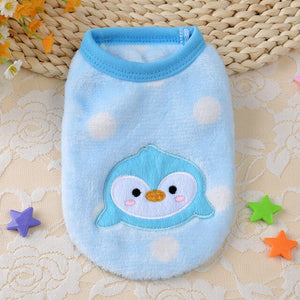 Winter Warm Cartoon Pet Clothes for Small Dogs Cats Soft Fleece Pets Dog Coat Jacket Puppy Clothing Outfits Chihuahua Costume