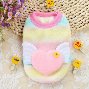 Winter Warm Cartoon Pet Clothes for Small Dogs Cats Soft Fleece Pets Dog Coat Jacket Puppy Clothing Outfits Chihuahua Costume