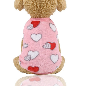 Winter Warm Cartoon Pet Clothes for Small Dogs Cats Soft Fleece Pets Dog Coat Jacket Puppy Clothing Outfits Chihuahua Costume