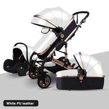 Load image into Gallery viewer, Free shipping Golden baby High landscape Baby Stroller 3 in 1 with Car Seat  Folding Baby Carriage 0-3 Years Prams newborn Pram