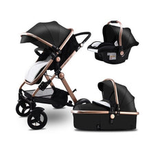 Load image into Gallery viewer, Free shipping Golden baby High landscape Baby Stroller 3 in 1 with Car Seat  Folding Baby Carriage 0-3 Years Prams newborn Pram