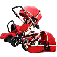 Load image into Gallery viewer, Free shipping Golden baby High landscape Baby Stroller 3 in 1 with Car Seat  Folding Baby Carriage 0-3 Years Prams newborn Pram