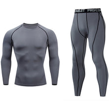 Load image into Gallery viewer, Mens sports suits Compression Men's Full suit Tracksuit 1-3 Piece Kit Gym jogging suit Sport Wear For Men Run Tights Shirt Leggings Men Thermo underwear s-xxxxl