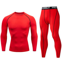 Load image into Gallery viewer, Mens sports suits Compression Men's Full suit Tracksuit 1-3 Piece Kit Gym jogging suit Sport Wear For Men Run Tights Shirt Leggings Men Thermo underwear s-xxxxl