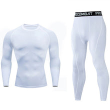 Load image into Gallery viewer, Mens sports suits Compression Men's Full suit Tracksuit 1-3 Piece Kit Gym jogging suit Sport Wear For Men Run Tights Shirt Leggings Men Thermo underwear s-xxxxl