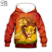 Load image into Gallery viewer, Kids The Lion King Cartoon Simba hoodies tshirt baby 3D print mufasa zipper Sweatshirts boy girl HAKUNA MATATA pullover Pants