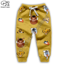 Load image into Gallery viewer, Kid The Lion King Cartoon Simba hoodies tshirt baby 3D print nala Pumbaa zipper Sweatshirts boy girl HAKUNA MATATA pullover Pant