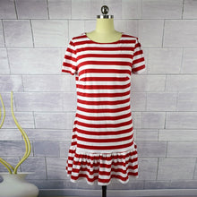 Load image into Gallery viewer, Mother kids Mom and daughter dress striped mother daughter dresses Short sleeve  Girl big sister family look matching clothes