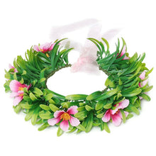 Load image into Gallery viewer, Mother and Daughter Garland with Thick Leaves Women Girl Hair Accessories Floral Hoop Headwear Moana Party Supplies Flower Crown