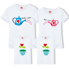 Load image into Gallery viewer, Matching Family Clothing 1 piece Family Cultivate Love Summer Short-sleeve T-shirt Outfits For Mother Daughter And Father Son