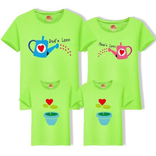 Load image into Gallery viewer, Matching Family Clothing 1 piece Family Cultivate Love Summer Short-sleeve T-shirt Outfits For Mother Daughter And Father Son