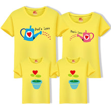 Load image into Gallery viewer, Matching Family Clothing 1 piece Family Cultivate Love Summer Short-sleeve T-shirt Outfits For Mother Daughter And Father Son