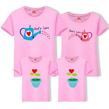 Load image into Gallery viewer, Matching Family Clothing 1 piece Family Cultivate Love Summer Short-sleeve T-shirt Outfits For Mother Daughter And Father Son