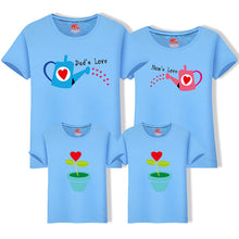 Load image into Gallery viewer, Matching Family Clothing 1 piece Family Cultivate Love Summer Short-sleeve T-shirt Outfits For Mother Daughter And Father Son