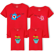 Load image into Gallery viewer, Matching Family Clothing 1 piece Family Cultivate Love Summer Short-sleeve T-shirt Outfits For Mother Daughter And Father Son