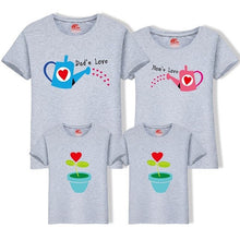Load image into Gallery viewer, Matching Family Clothing 1 piece Family Cultivate Love Summer Short-sleeve T-shirt Outfits For Mother Daughter And Father Son