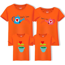Load image into Gallery viewer, Matching Family Clothing 1 piece Family Cultivate Love Summer Short-sleeve T-shirt Outfits For Mother Daughter And Father Son