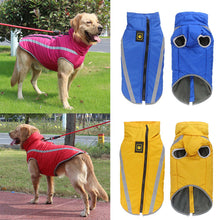 Load image into Gallery viewer, Waterproof Dog Clothes for Large Dogs Winter Warm Big Dog Jackets Padded Fleece Pet Coat Safety Reflective Design Dog Clothing