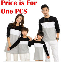 Load image into Gallery viewer, New 2019 Family Clothing Family Look Mother Daughter Dresses Father Son T-Shirt Cotton Patchwork Striped Family Matching Outfits