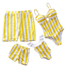 Load image into Gallery viewer, Family Matching Swimwear Mother Daughter Swimsuit Mommy And Me Bikini Clothes Family Look Father Mom Daughter Son Bathing Suit