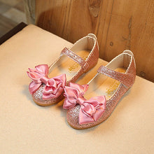 Load image into Gallery viewer, girl shoes for kids Children Girl Fashion Princess Bowknot Dance Nubuck Leather Single Shoes buty dla dziewczynki6.141gg