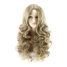 Load image into Gallery viewer, MUABABY Girls Wig Kids Unicorn Photography Props Girl Elsa Anna Aurora Braid Children Ariel Jasmine Moana Rapunzel Ladybug Hair