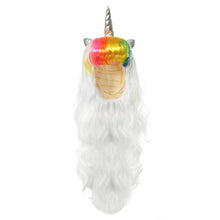 Load image into Gallery viewer, MUABABY Girls Wig Kids Unicorn Photography Props Girl Elsa Anna Aurora Braid Children Ariel Jasmine Moana Rapunzel Ladybug Hair